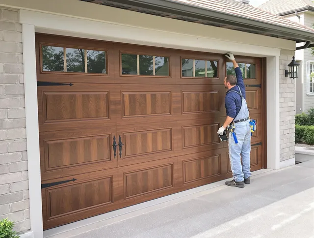 Custom garage door showcase by Montclair Garage Door Repair in Montclair