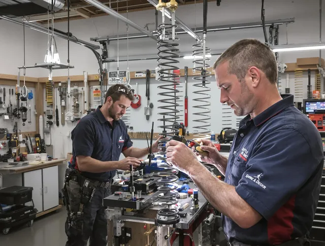 Garage door spring repair service by Montclair Garage Door Repair in Montclair