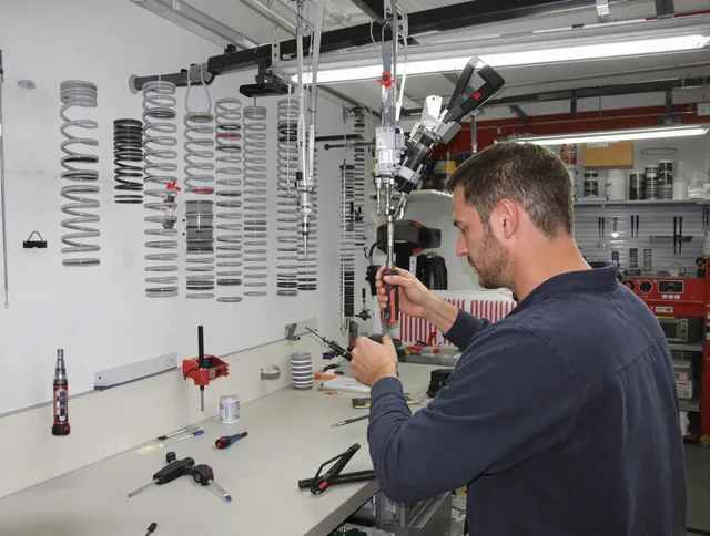 Montclair Garage Door Repair safety certified technician performing precision spring replacement in Montclair